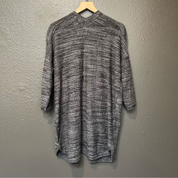 J. Jill, Pure Jill, Linen blend Heather textured open front cardigan, medium - Picture 3 of 10